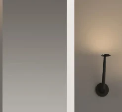 Applique murale, Swan, noir, LED, 2700K, 1600 lm, Ø10cm, H28cm - Lumen Center Italia