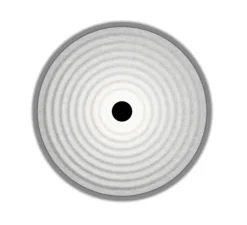 Applique murale, Tapis Soft 1.0, gris marbre, LED, dim, 3000K, 390 lm, L65cm, H65cm - Wever&Ducré