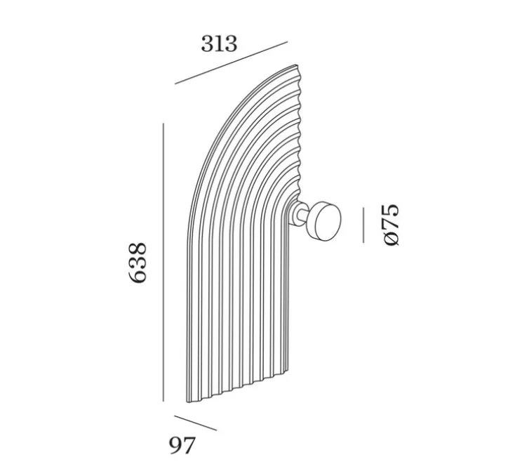 Applique murale, Tapis Soft Flexfy 4.0, rouge, LED, 2700K, 290 lm, L31,3cm, H63,8cm - Wever&Ducré