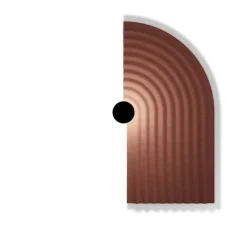 Applique murale, Tapis SOFT 3.0, rouge, LED, 3000K, dim, TRIAC, L32,5cm, H65cm - Wever&Ducré