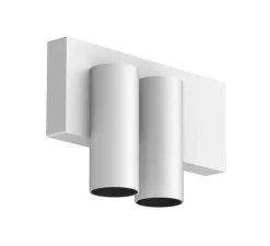 Applique murale, Tektus 45 Wall Double, 51°, Non dimmable, blanc, LED, 2700K, 772 lm, Ø4,5cm, H11,4cm - Doxis