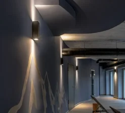 Applique murale, Teo, anthracite, L7cm, H22.3cm - SLV