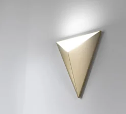 Applique murale, Tetra, laiton satiné, LED, L26cm, H31cm - CVL