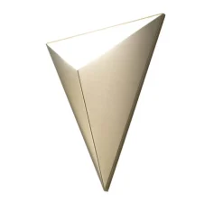 Applique murale, Tetra, laiton satiné, LED, L26cm, H31cm - CVL