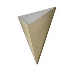 Applique murale, Tetra, laiton satiné, LED, L26cm, H31cm - CVL