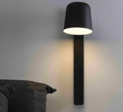 Applique murale, Tila, noir, L46 cm, H 14,50cm - FARO