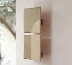 Applique murale, Tiles Door V, vert, blanc, L14cm, H29cm - Violaine D'Harcourt