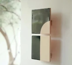 Applique murale, Tiles Door G, gris, L14cm, H29cm - Violaine D'Harcourt