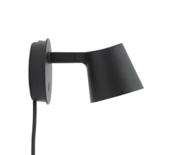 Applique murale, Tip, noir, LED, 2700K, 220lm, L9,5cm, H9,5cm - Muuto