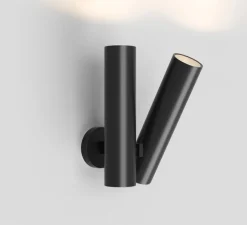 Applique murale, Tobu, noir, LED, dim, 2700K, 7100 lm, L21,3cm, H40cm - Rotaliana