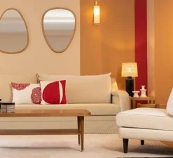 Applique murale, Tokyo, blanc acier, rabane, blanc, L9cm, H39cm - Sarah Lavoine