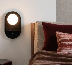 Applique murale, Tokyo, noir, L15cm, H34cm - It's about Romi