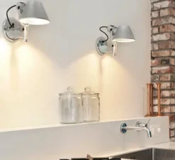 Applique murale, Tolomeo Micro Faretto, aluminium, 3000K, 491lm, H20cm, L21cm - Artemide