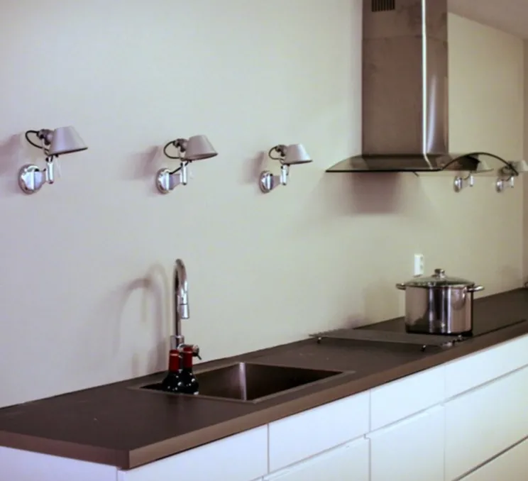 Applique murale, Tolomeo Micro Faretto, aluminium, 3000K, 491lm, H20cm, L21cm - Artemide