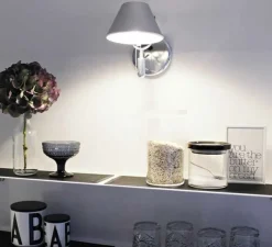 Applique murale, Tolomeo Micro Faretto, aluminium, 3000K, 491lm, H20cm, L21cm - Artemide