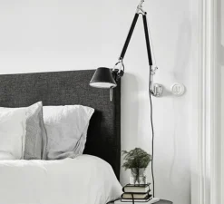 Applique murale, Tolomeo, noir, H131cm, L126cm - Artemide