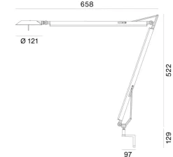 Applique murale, Torino, blanc, LED, dim, 2700K, 947 lm, L79,4cm, H88,9cm - Stilnovo