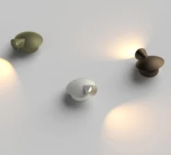 Applique murale, Tortuga, rouille, LED, dim, 2700K, 885 lm, L14cm, H16cm - Martinelli Luce