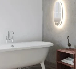 Applique murale, Totem & Tabù W1, Miroir, LED, 2700K, 2600 lm, L22cm, H44,5cm - Rotaliana