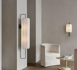 Applique murale, TR37, blanc et noir, L27cm, H58cm - Tom Rossau