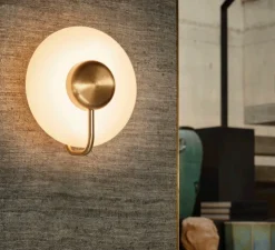 Applique murale, Tratto, laiton, LED, dim, 2700K, 1450 lm, L27cm, H29cm - KDLN