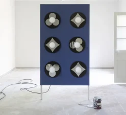 Applique murale, Trèfle, argent, Ø40cm, H17cm - Magic Circus