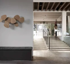 Applique murale, Tria Set 8, Chêne naturel, LED, 2700K, 11520lm, L115cm, H60,5cm - Bover