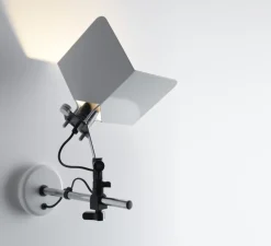 Applique murale, Triedro, blanc & noir, L61,2cm, H32cm - Stilnovo