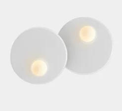 Applique murale, Trip double, blanc, L52cm, H42cm - LEDs C4