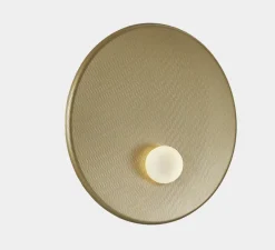 Applique murale, Trip simple, doré, Ø60cm, P14,5cm - LEDs C4