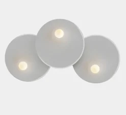 Applique murale, Trip triple, gris pierre, L102cm, H65cm - LEDs C4