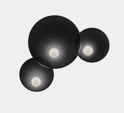 Applique murale, Trip triple, noir, L86cm, H53,5cm - LEDs C4