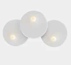 Applique murale, Trip triple, blanc, L102cm, H65cm - LEDs C4