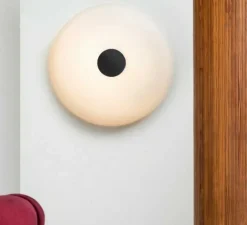 Applique murale, TROPICO GRANDE, noir, LED, 3000K, 4600lm, Ø48cm, H9,6cm - Fontanaarte