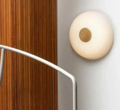 Applique murale, Tropico Grande, or mat, LED, 3000K, 4600lm, Ø48cm, H9,6cm - Fontanaarte