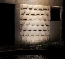 Applique murale, Tubo Evo, noir, IP67, LED, 4000K, 2050lm, Ø53,5cm, H8,5cm - Om