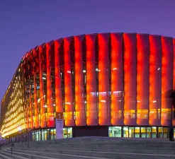 Applique murale, Tubo Evo, noir, IP67, LED, 4000K, 2050lm, Ø53,5cm, H8,5cm - Om