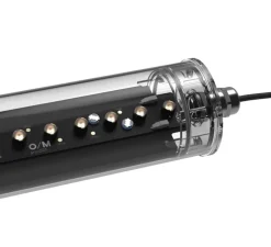 Applique murale, Tubo Evo, noir, IP67, LED, 4000K, 2050lm, Ø53,5cm, H8,5cm - Om