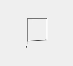 Applique murale, Tubs Modular Square, noir, LED, dim, 3000K, 3008 lm, L72,9cm, H73,6cm - LEDS C4