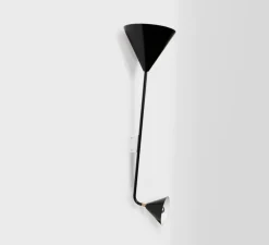 Applique murale, Two cones, noir, L11,5cm, H125,5cm - Atelier Areti
