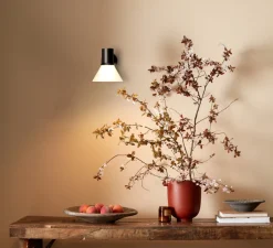 Applique murale, Type 80 glass W4, blanc & noir, Ø15cm, H16cm - Anglepoise