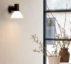 Applique murale, Type 80 glass W4, blanc & noir, Ø15cm, H16cm - Anglepoise