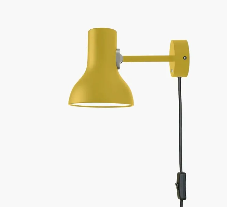 Applique murale, Type 75 mini Margaret Howell Edition, avec câble, Ocre, Ø13cm, H15cm - Anglepoise