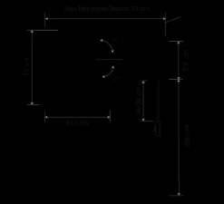 Applique murale, Type 75 mini Margaret Howell Edition, avec câble, Ocre, Ø13cm, H15cm - Anglepoise