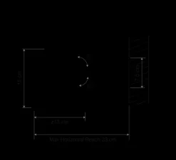 Applique murale, Type 75 Mini Margaret Howell Edition, Saxon Blue, L13cm, H15cm - Anglepoise