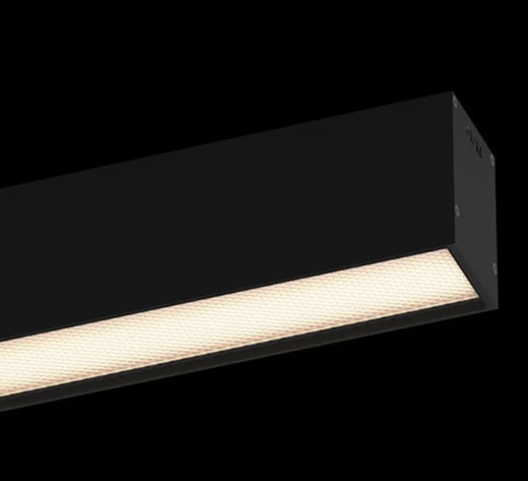 Applique murale, U60, noir, IP40, LED, dim, DALI, 4000k, 3000 lm, L142,9cm, H8,5cm - O/M Light