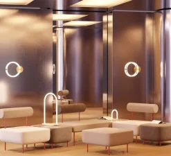 Applique murale, Unseen, applique O, LED, dim, 2700K, 660 lm, Ø34,4cm, H7cm - Petite Friture