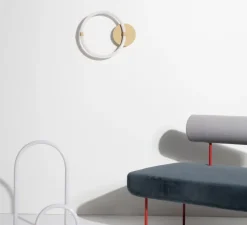 Applique murale, Unseen, applique O, LED, dim, 2700K, 660 lm, Ø34,4cm, H7cm - Petite Friture