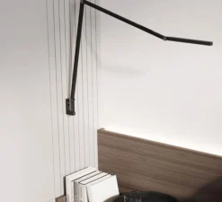 Applique murale, Untitled Wall, noir, LED, dim, 3000K, 485 lm, P66cm, H50cm - Nemo Lighting