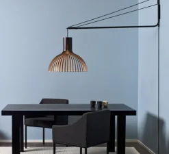 Applique murale, Varsi, noir, Victo noir, Ø56cm, L130 à 170cm - Secto Design